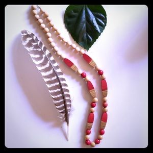 Vintage wooden necklace